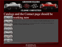 Tablet Screenshot of gccorvettes.com